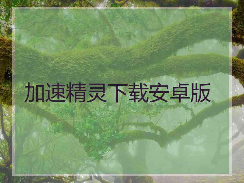 加速精灵下载安卓版