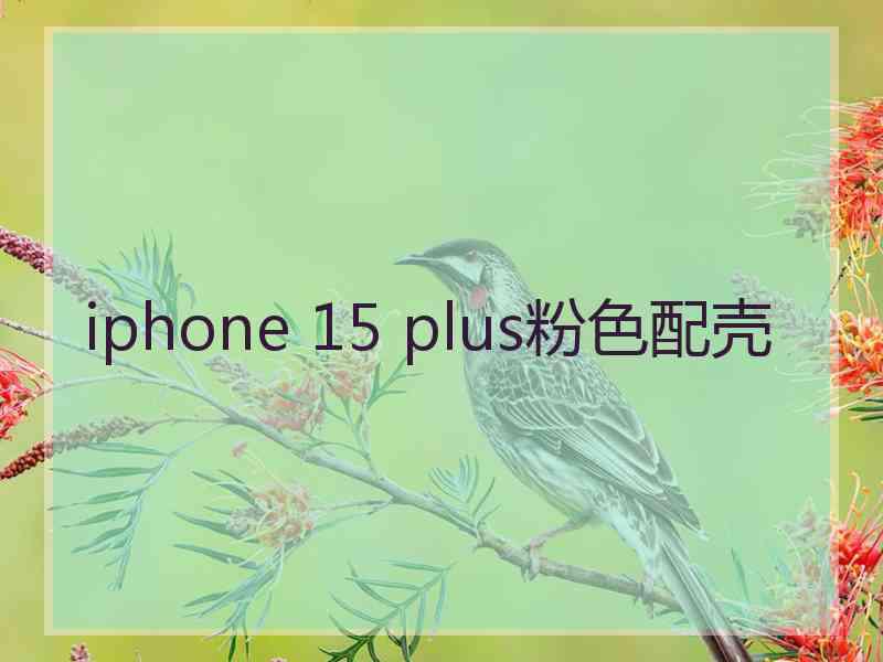 iphone 15 plus粉色配壳