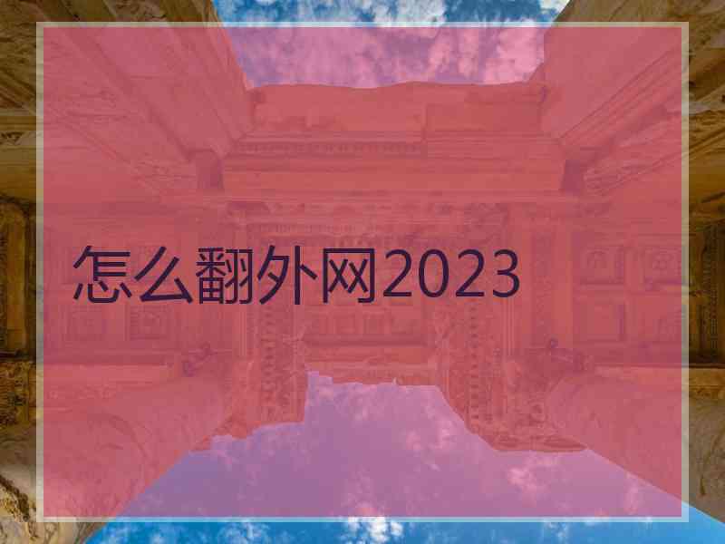 怎么翻外网2023