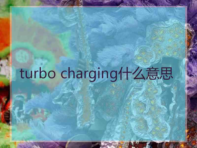 turbo charging什么意思