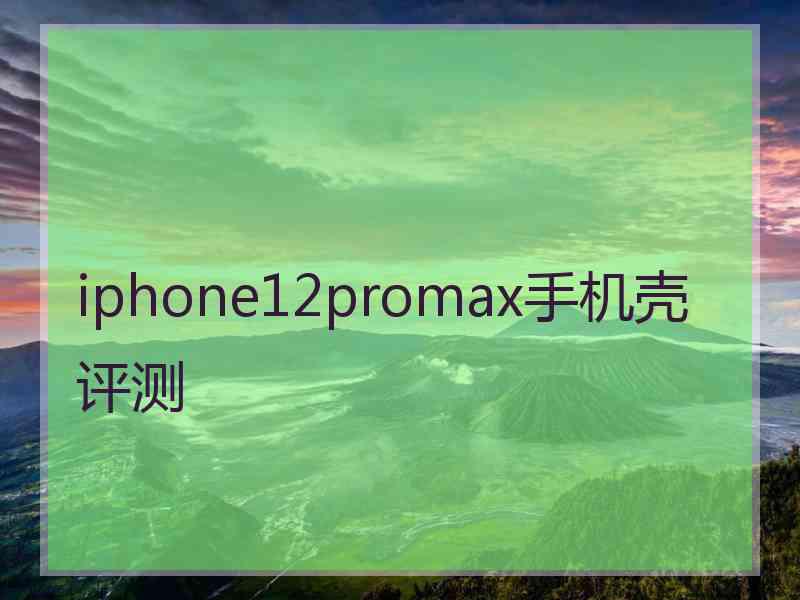 iphone12promax手机壳评测