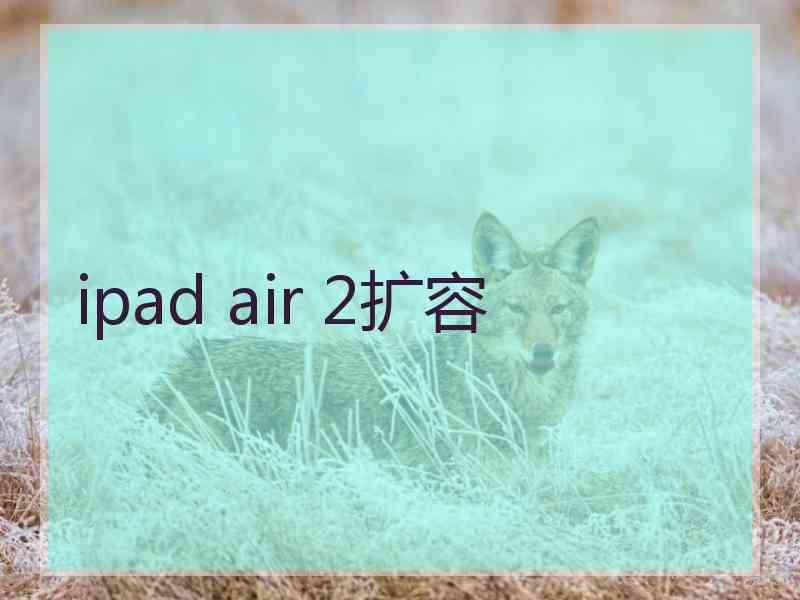 ipad air 2扩容