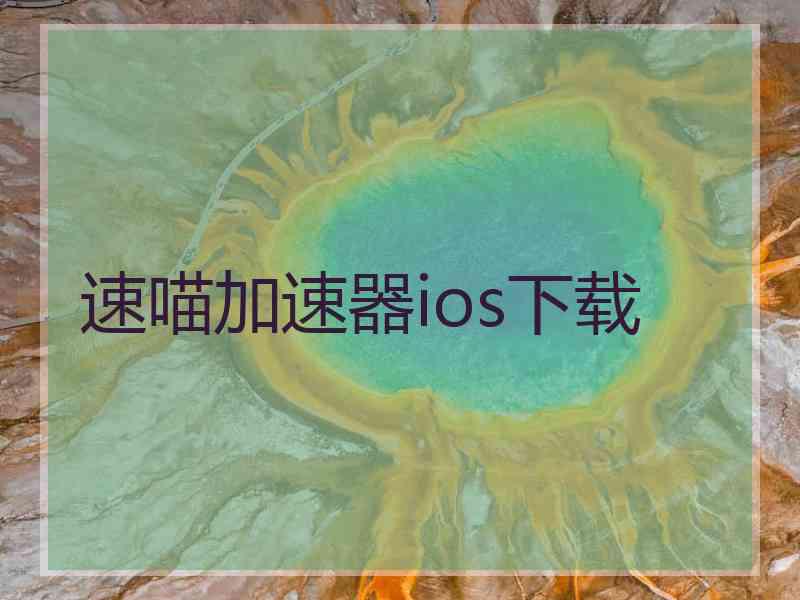 速喵加速器ios下载