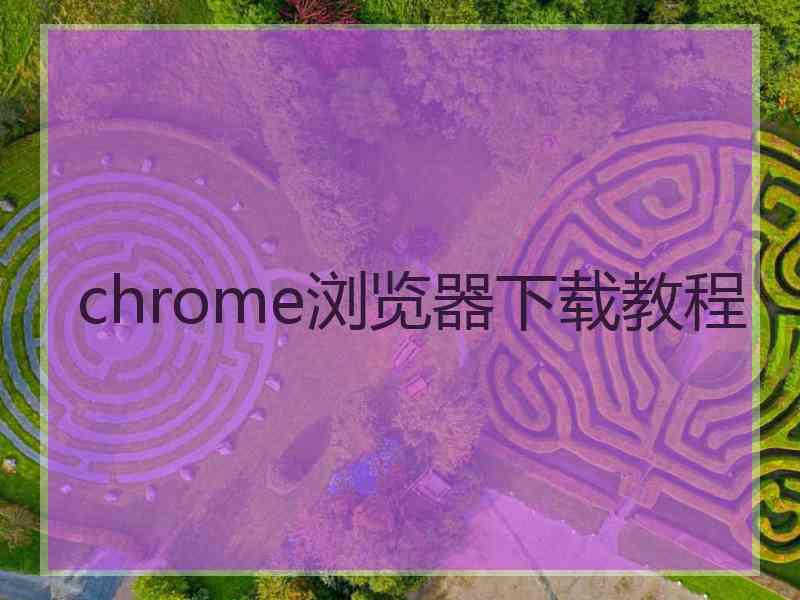 chrome浏览器下载教程