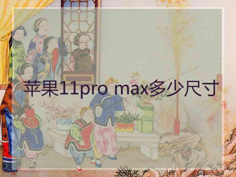 苹果11pro max多少尺寸