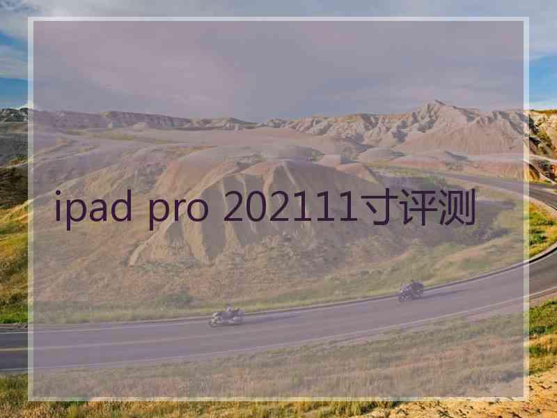 ipad pro 202111寸评测