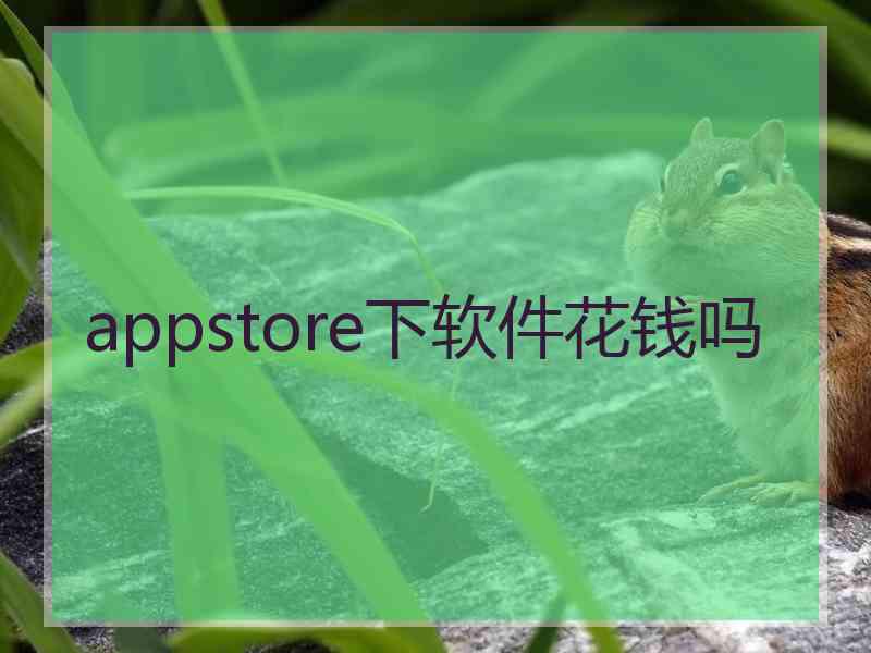 appstore下软件花钱吗