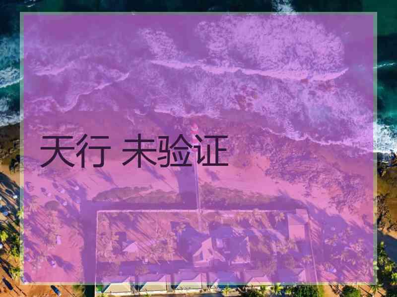 天行 未验证