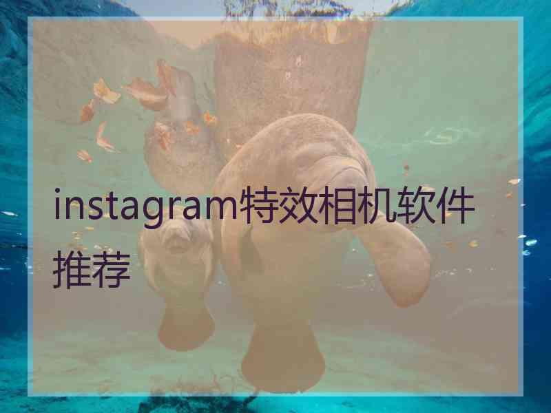 instagram特效相机软件推荐