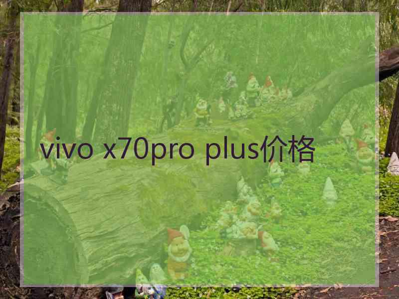 vivo x70pro plus价格