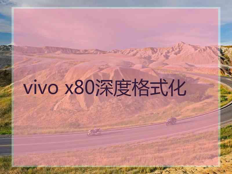 vivo x80深度格式化