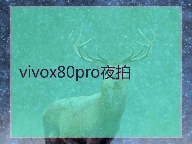 vivox80pro夜拍