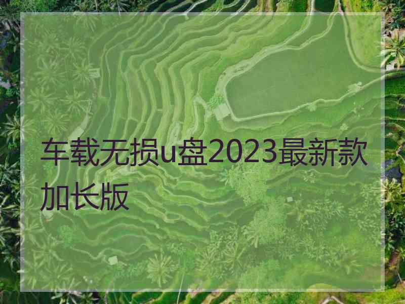 车载无损u盘2023最新款加长版