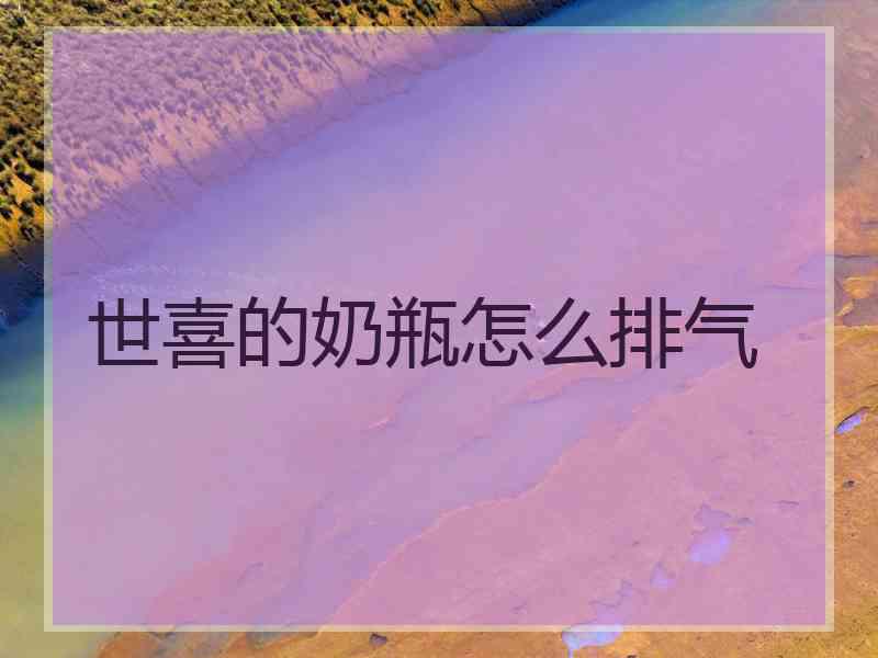 世喜的奶瓶怎么排气