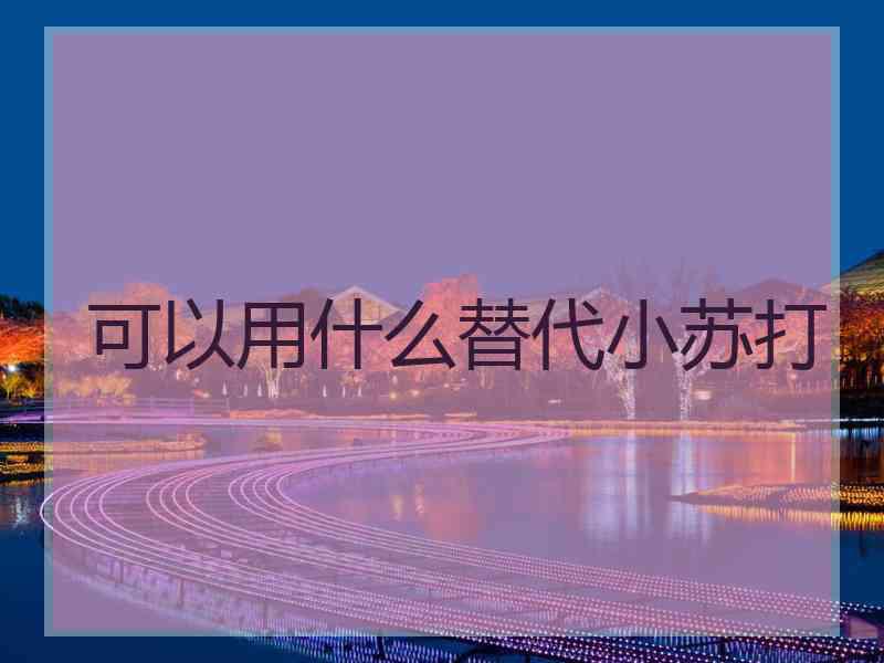 可以用什么替代小苏打