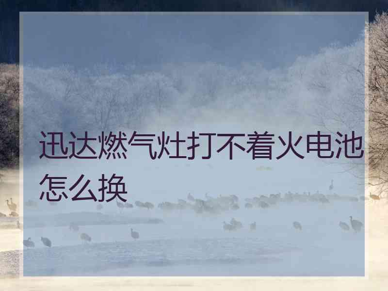 迅达燃气灶打不着火电池怎么换