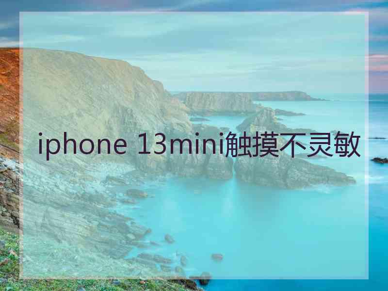 iphone 13mini触摸不灵敏