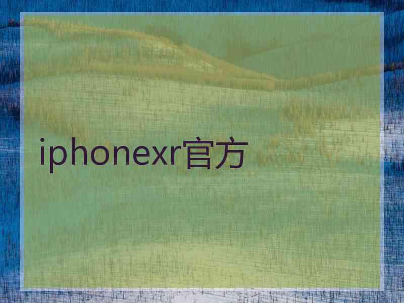 iphonexr官方