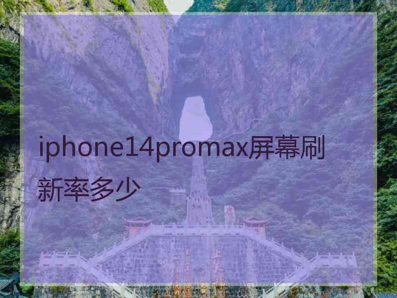 iphone14promax屏幕刷新率多少