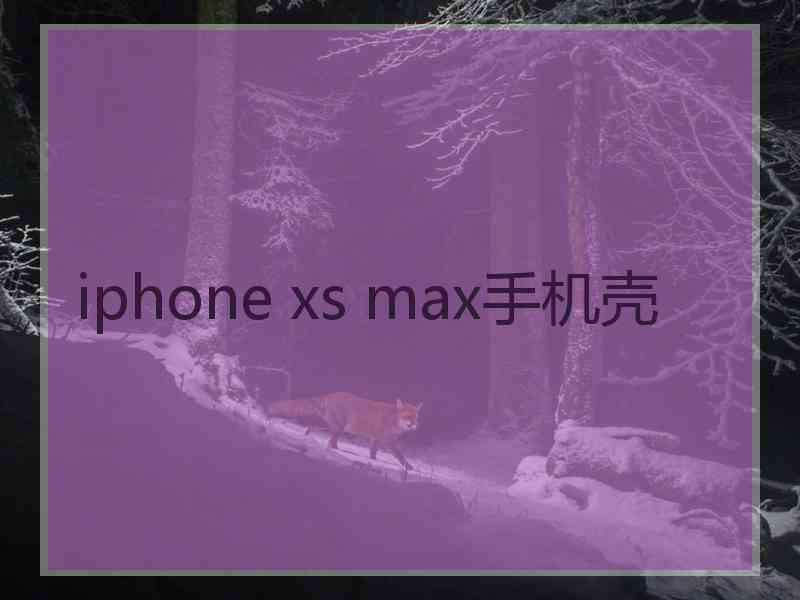 iphone xs max手机壳