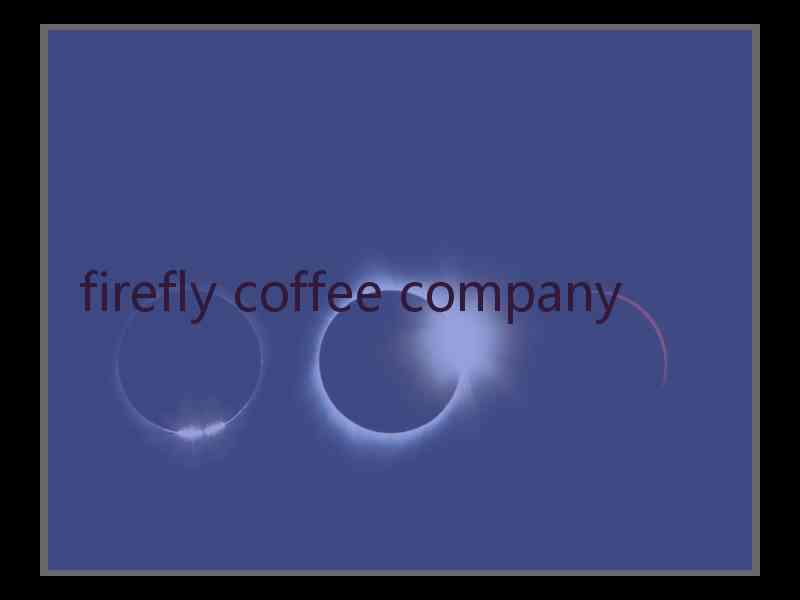 firefly coffee company