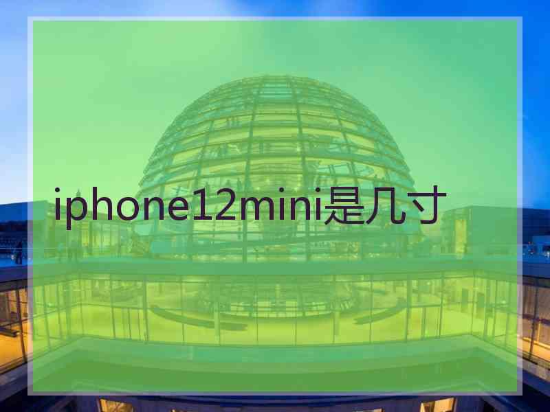 iphone12mini是几寸