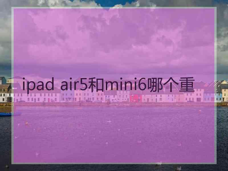 ipad air5和mini6哪个重