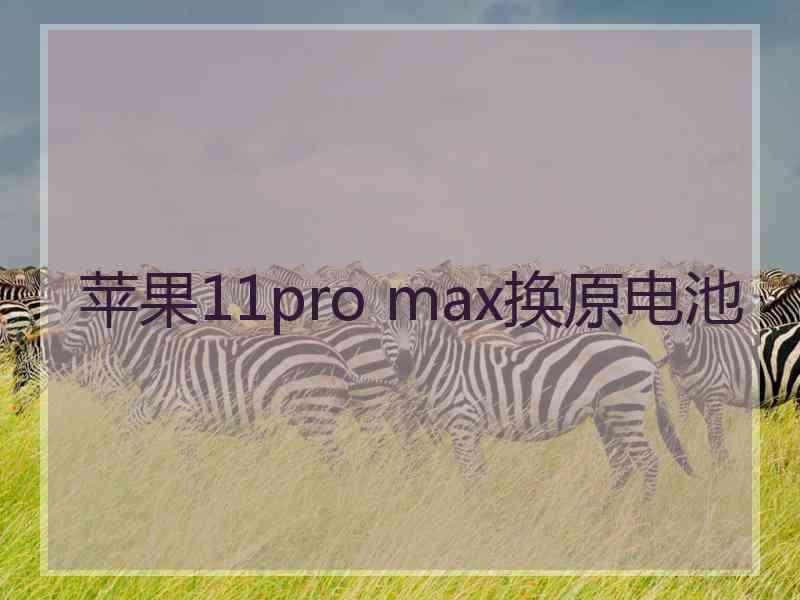 苹果11pro max换原电池