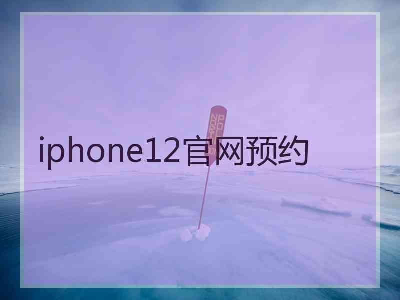 iphone12官网预约