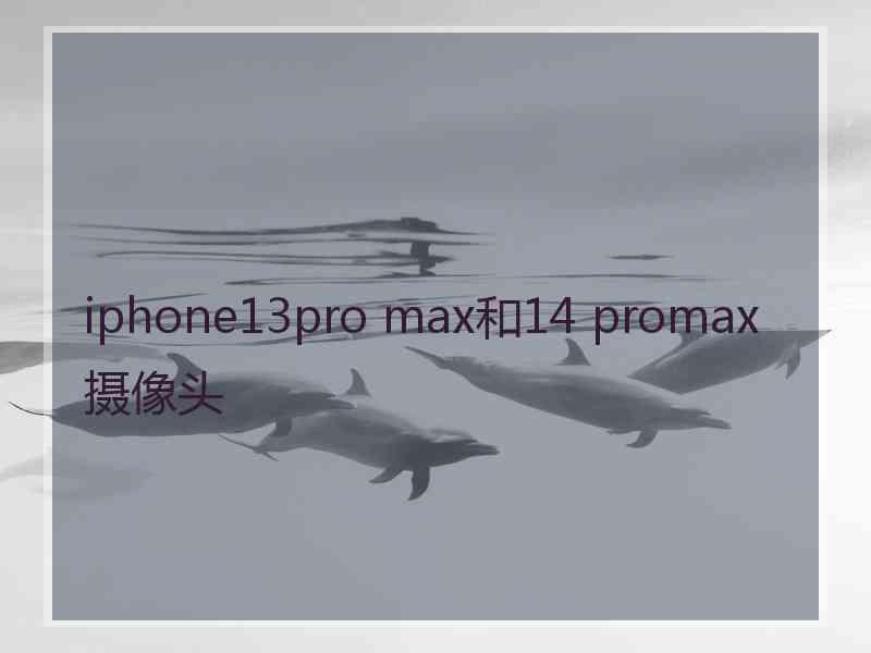 iphone13pro max和14 promax摄像头