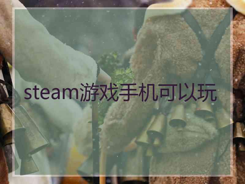 steam游戏手机可以玩