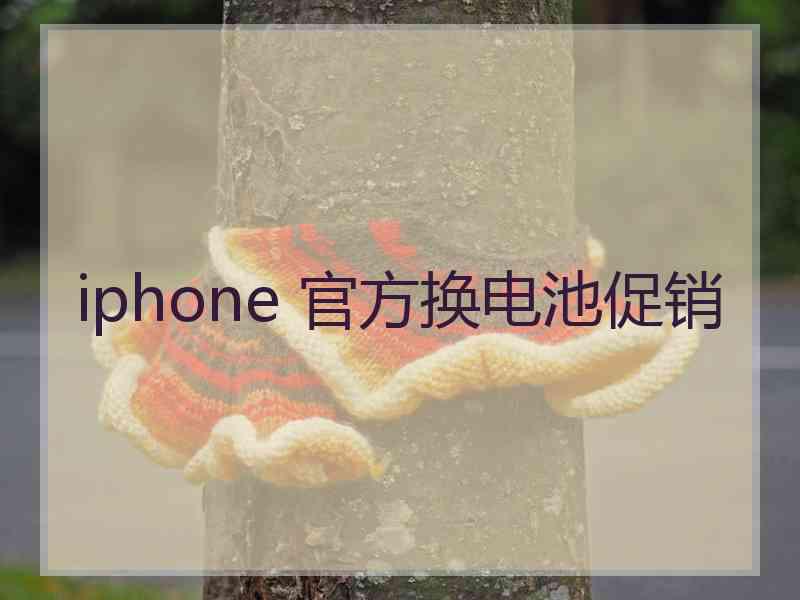 iphone 官方换电池促销