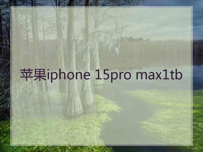 苹果iphone 15pro max1tb