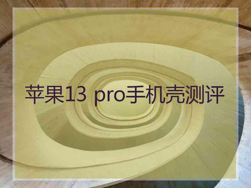 苹果13 pro手机壳测评