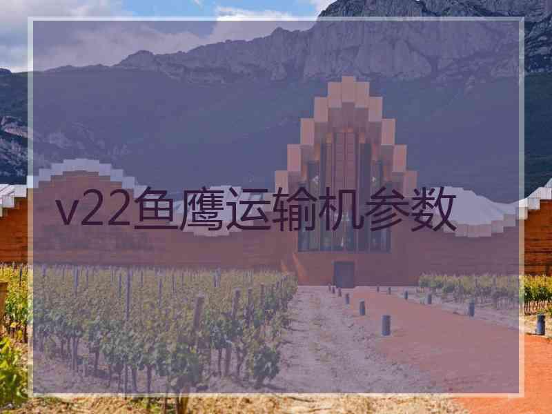 v22鱼鹰运输机参数