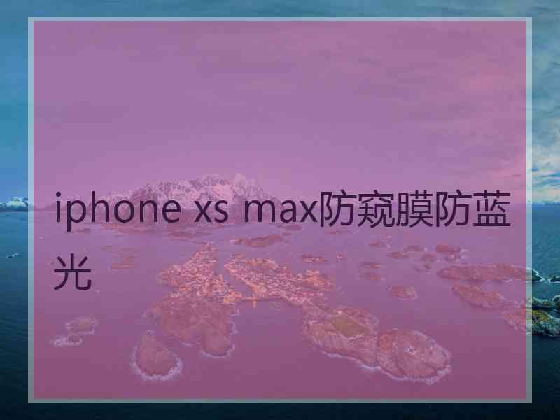 iphone xs max防窥膜防蓝光