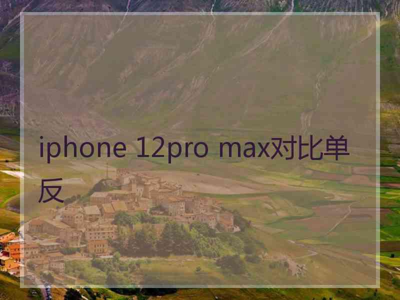 iphone 12pro max对比单反