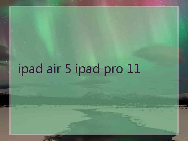 ipad air 5 ipad pro 11