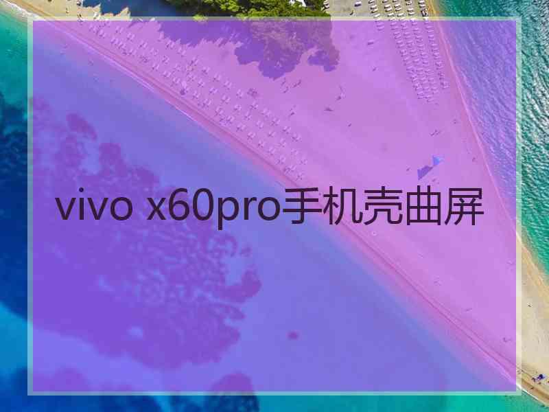 vivo x60pro手机壳曲屏