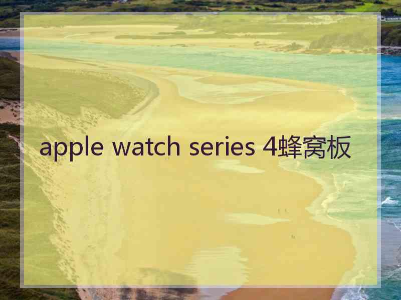 apple watch series 4蜂窝板