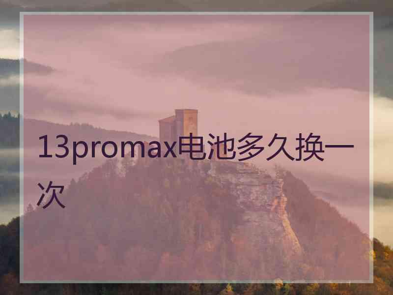 13promax电池多久换一次