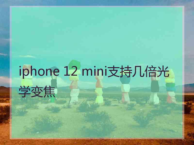 iphone 12 mini支持几倍光学变焦