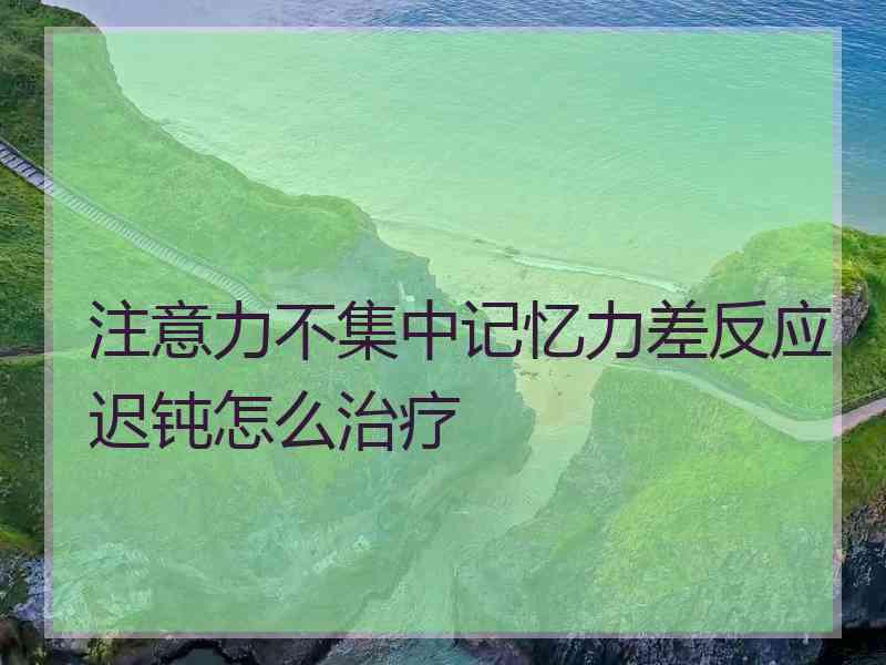 注意力不集中记忆力差反应迟钝怎么治疗