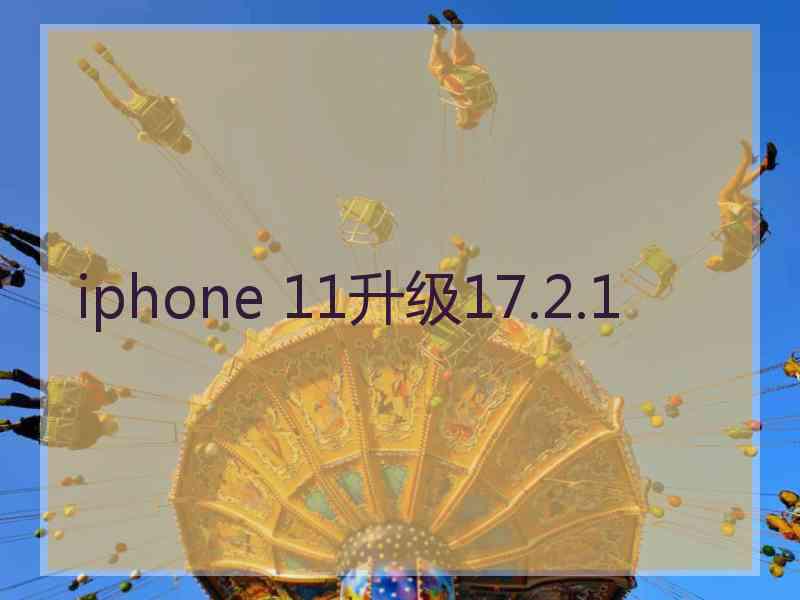 iphone 11升级17.2.1