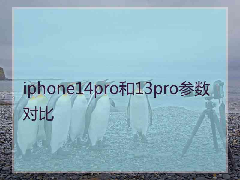 iphone14pro和13pro参数对比