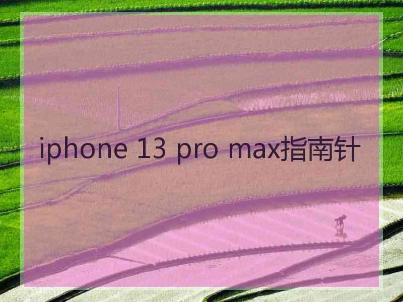 iphone 13 pro max指南针