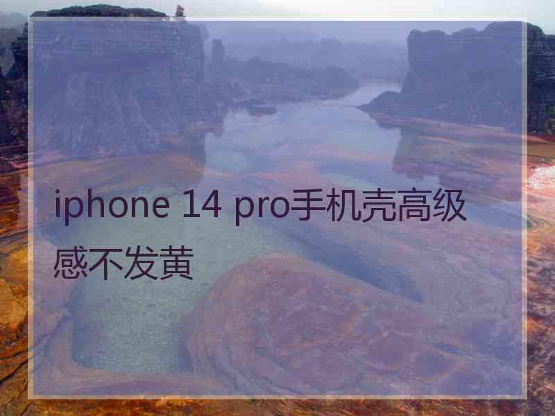 iphone 14 pro手机壳高级感不发黄