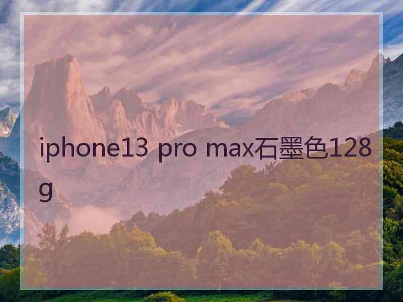 iphone13 pro max石墨色128g