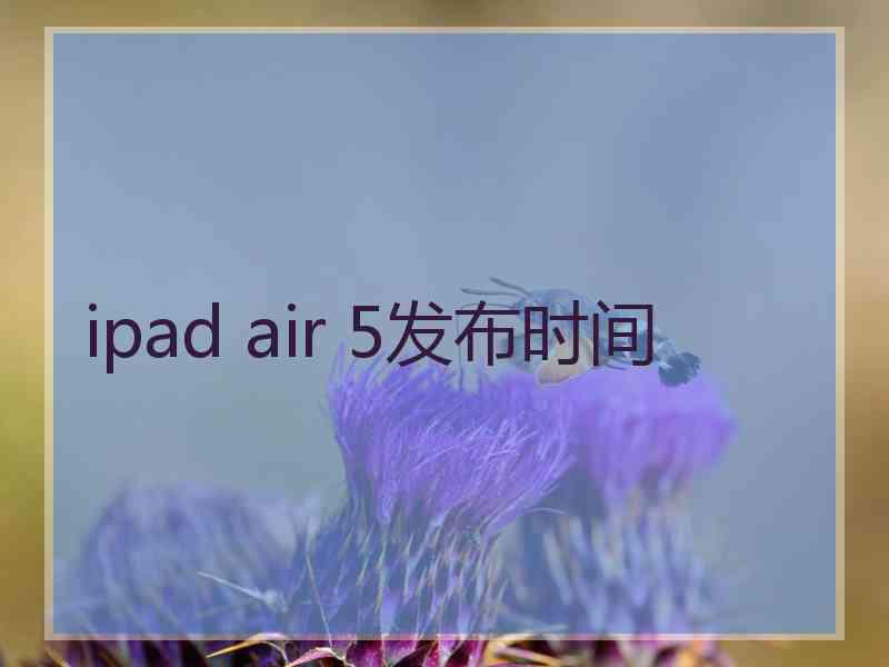 ipad air 5发布时间