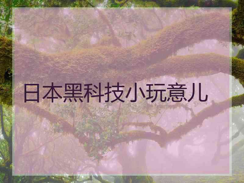 日本黑科技小玩意儿